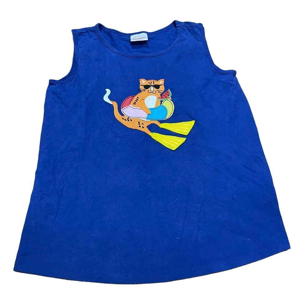 Hanna Andersson Cat Novelty Graphic Tank Top